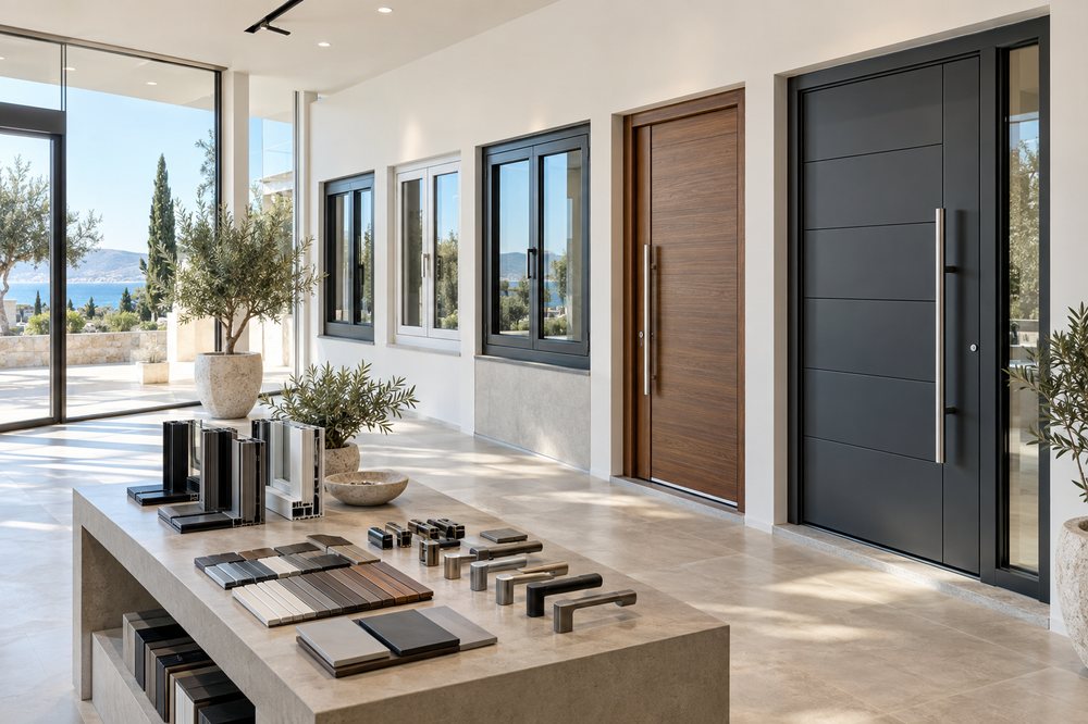 Window and door showroom interior