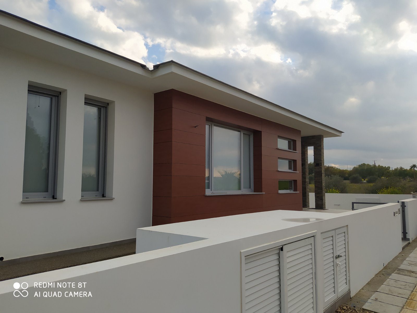 Window row with external shading below