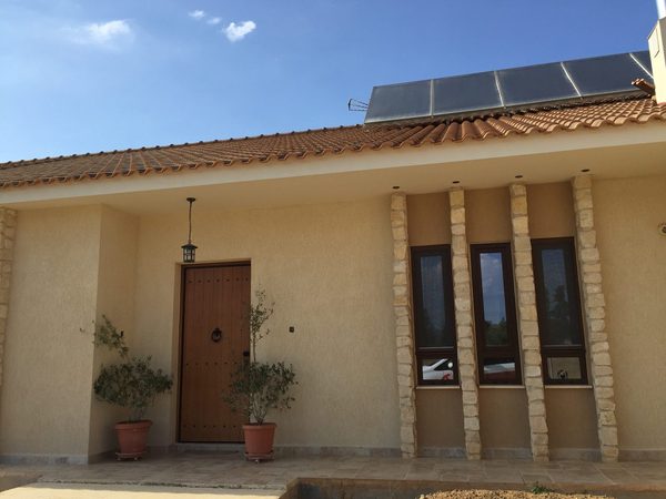 Timber-finish windows and entrance door